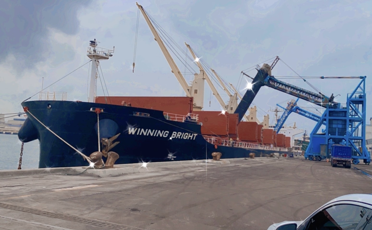 煤炭船卸船作業